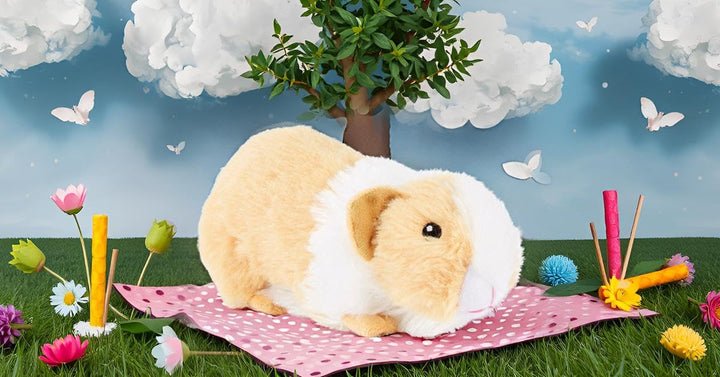 Zappi Co Recycled Plush Guinea Pig - Eco-Friendly Stuffed Animal for Kids 0-15 Years