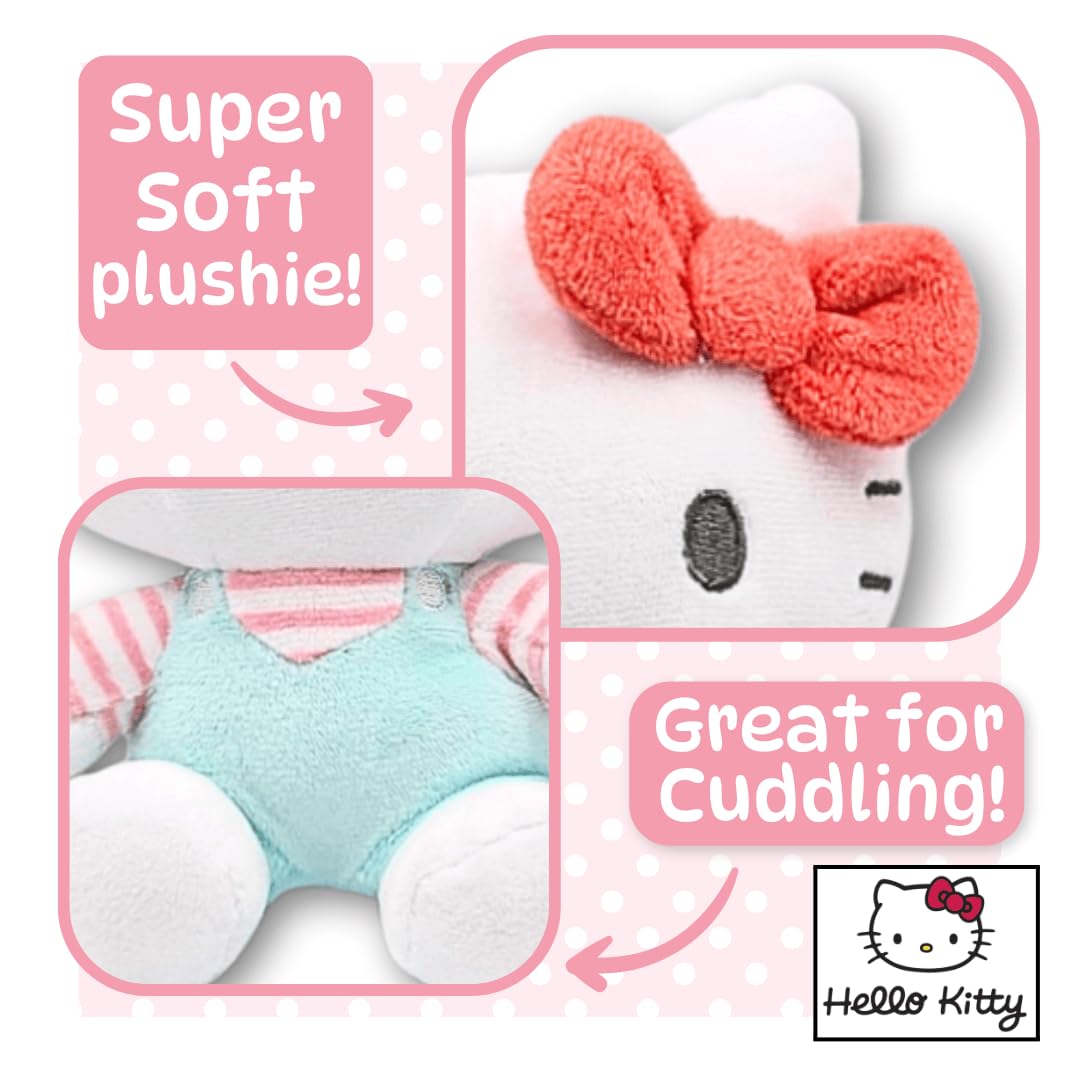 Hello Kitty Plush - 15cm Sitting Sanrio Collectible, White Cotton Stuffed Animal 4