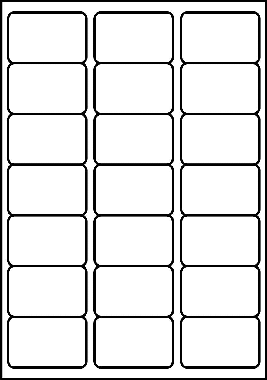 SmithPackaging A4 Self Adhesive Address Labels, 21 Labels Per Sheet, 100 Sh