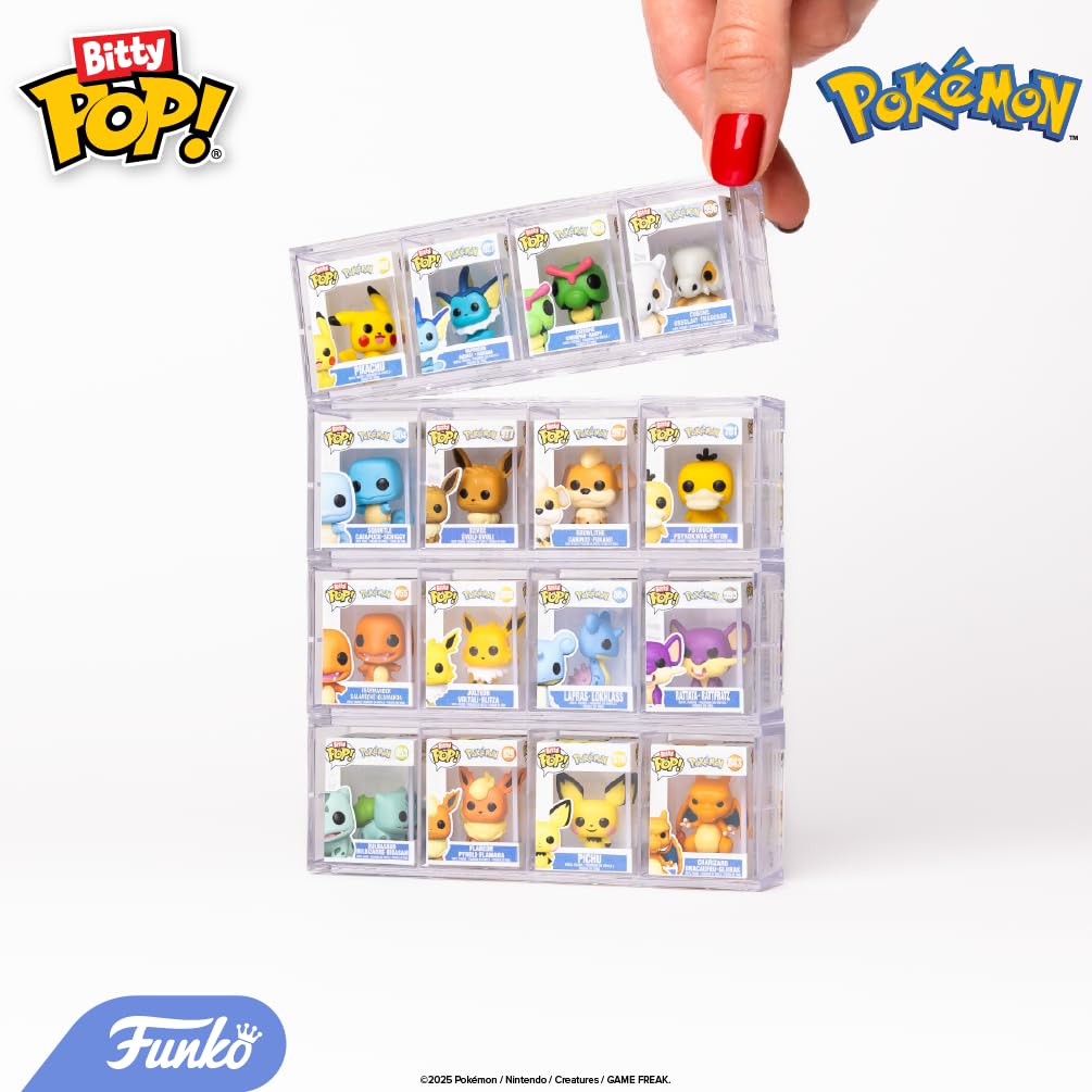Funko Bitty Pop! Pokemon - Pikachu 4PK with Surprise Mystery Mini Figure | Vinyl | 0.9-inch 3