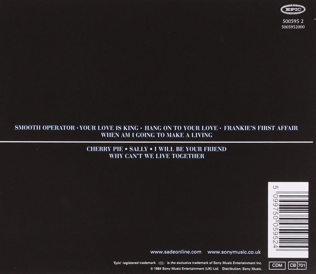 Sade - Diamond Life Audio CD