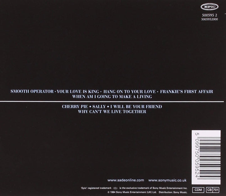 Sade - Diamond Life Audio CD