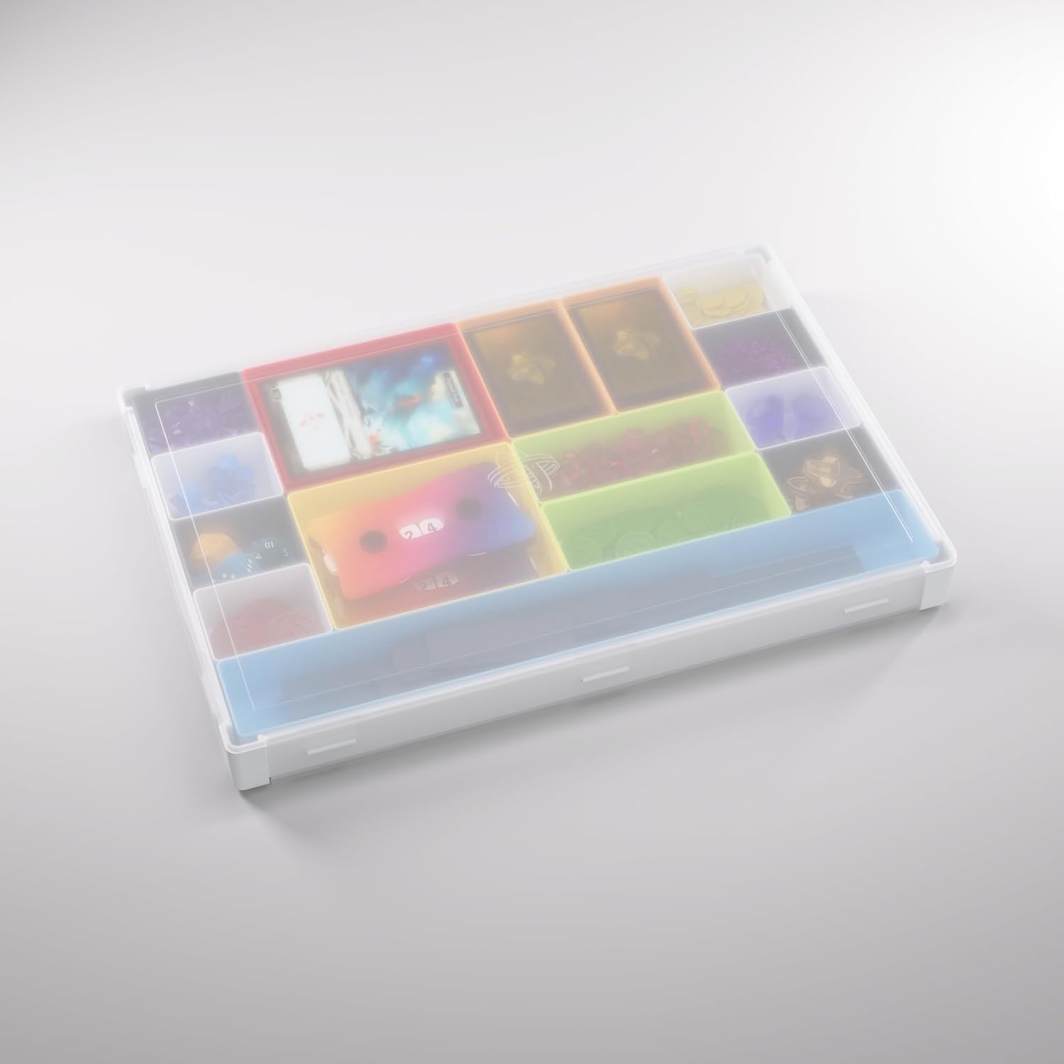 Gamegenic Token Silo XL Board Game Organizer - White and Multi-Coloured 3