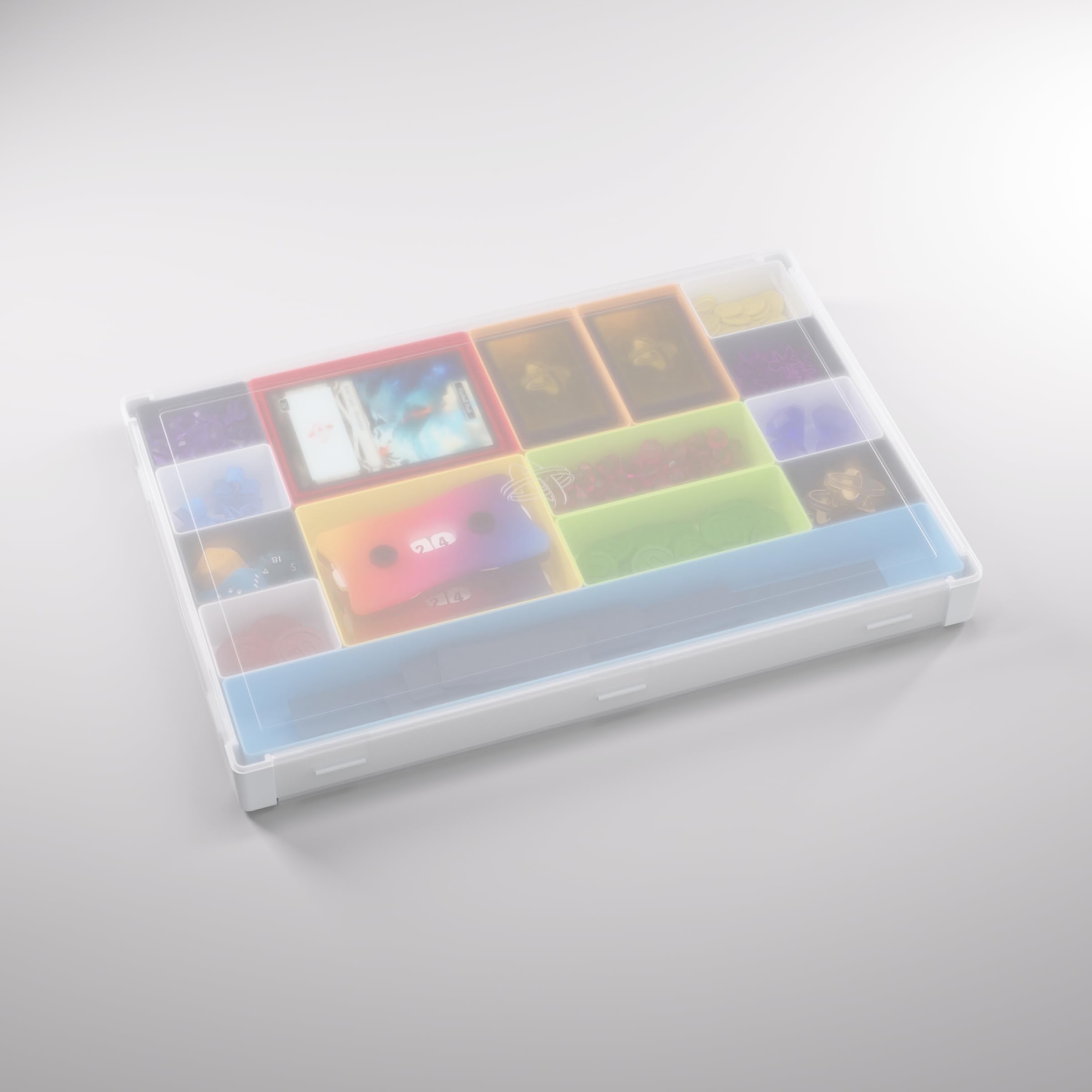 Gamegenic Token Silo XL Storage Box - Customizable Organization for Cards & Tokens | White/Multi-Colour 6