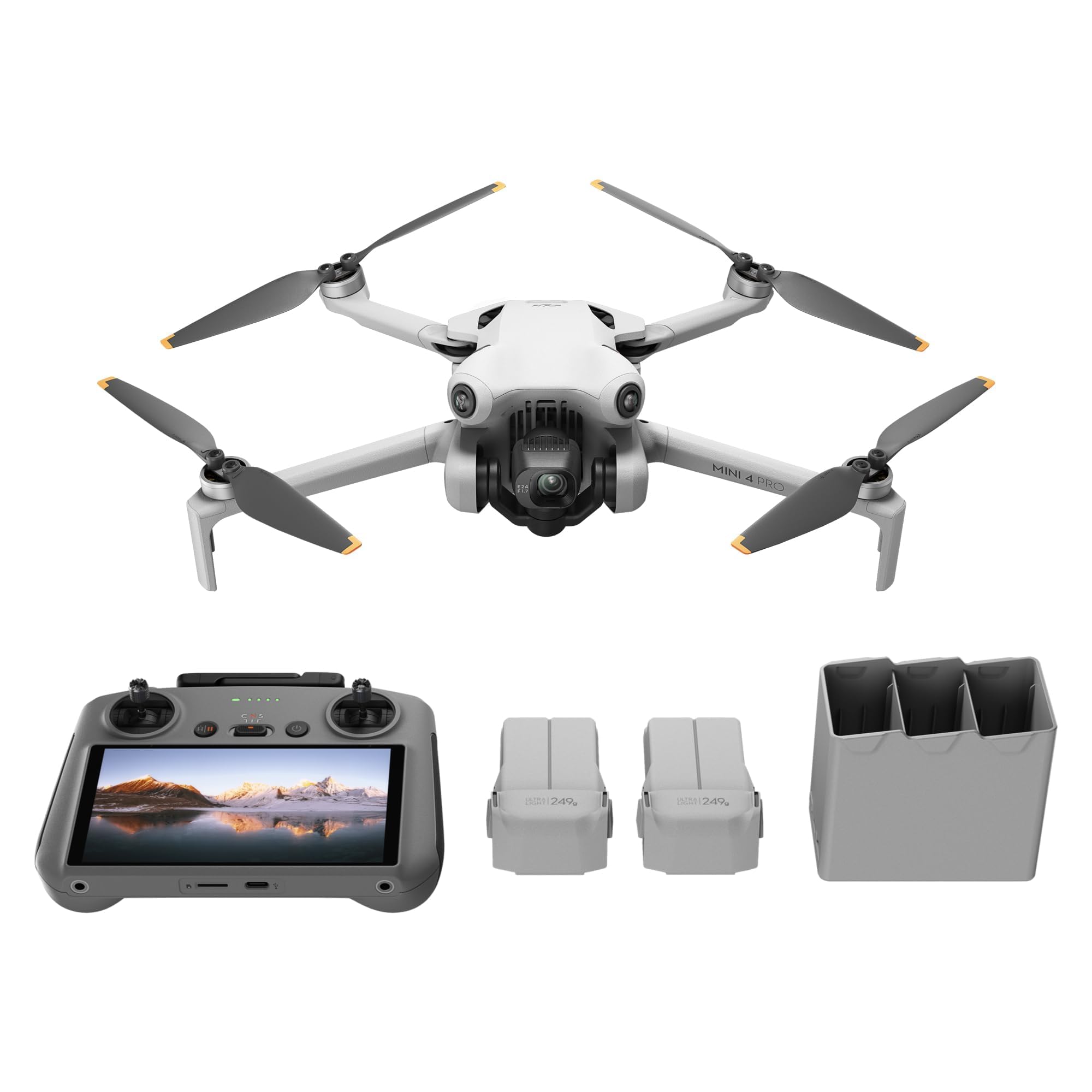 DJI Mini 4 Pro Fly More Combo with DJI RC 2 Remote Controller and Shoulder Bag