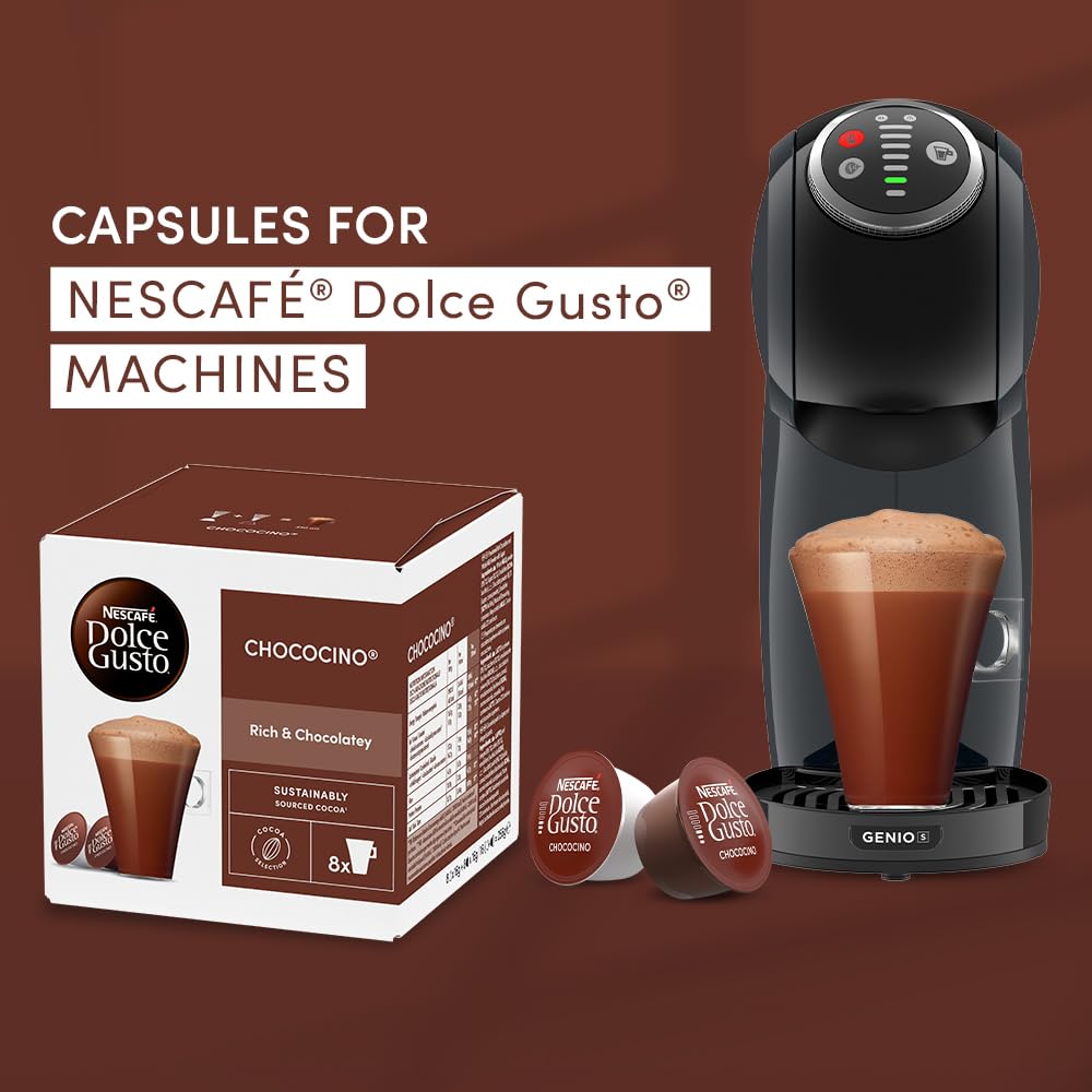 Nescafé Dolce Gusto Chococino Hot Chocolate Pods - 24 Servings (Pack of 3)