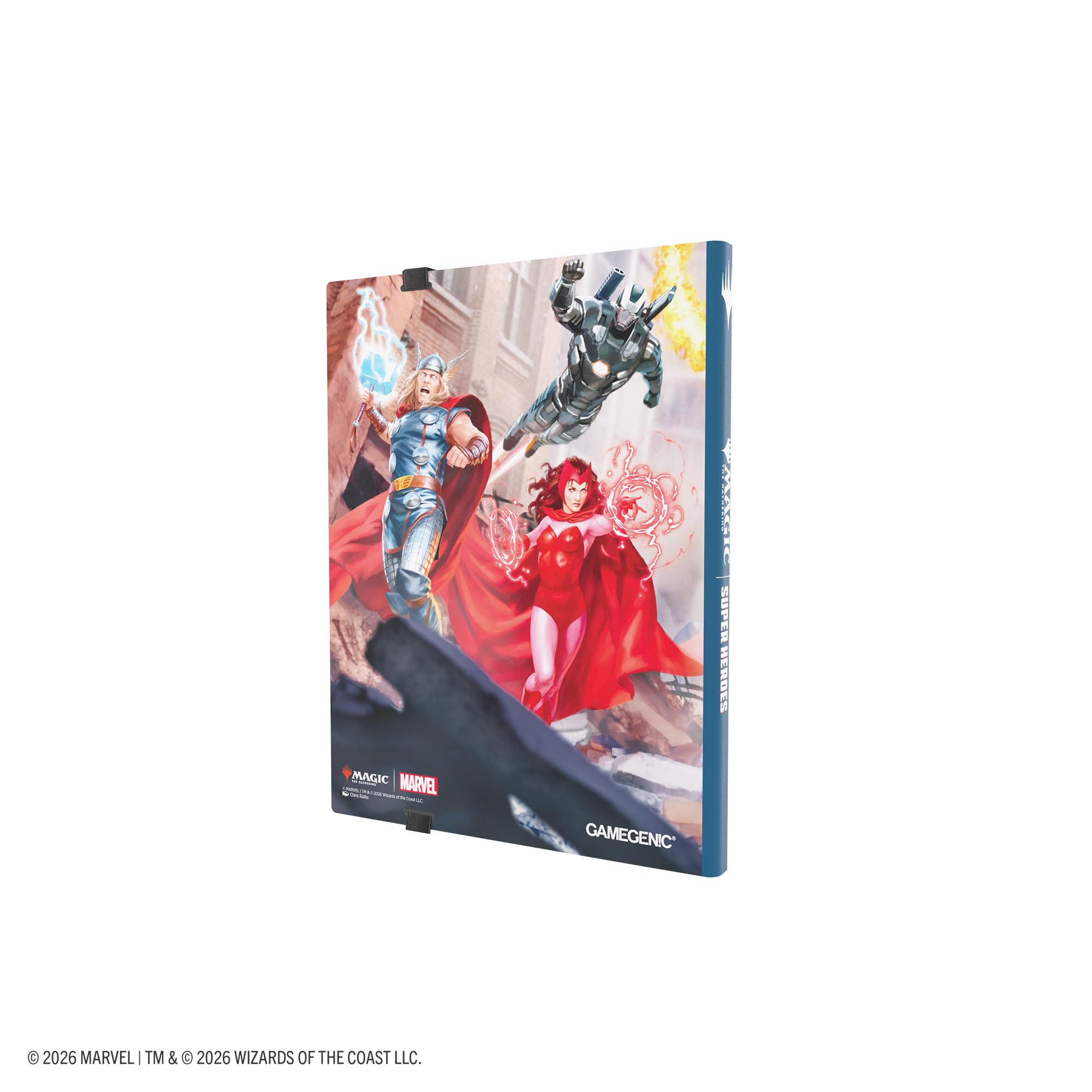 Gamegenic Marvel Super Heroes Casual Album - Holds 360 Cards | Side-Loading Pockets | Elastic Strap Closure 2