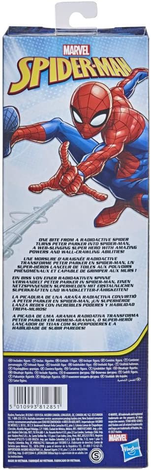 Spider-Man Action Figure - 30 cm Titan Hero Series, Marvel Comics-Inspired Super Hero Toy