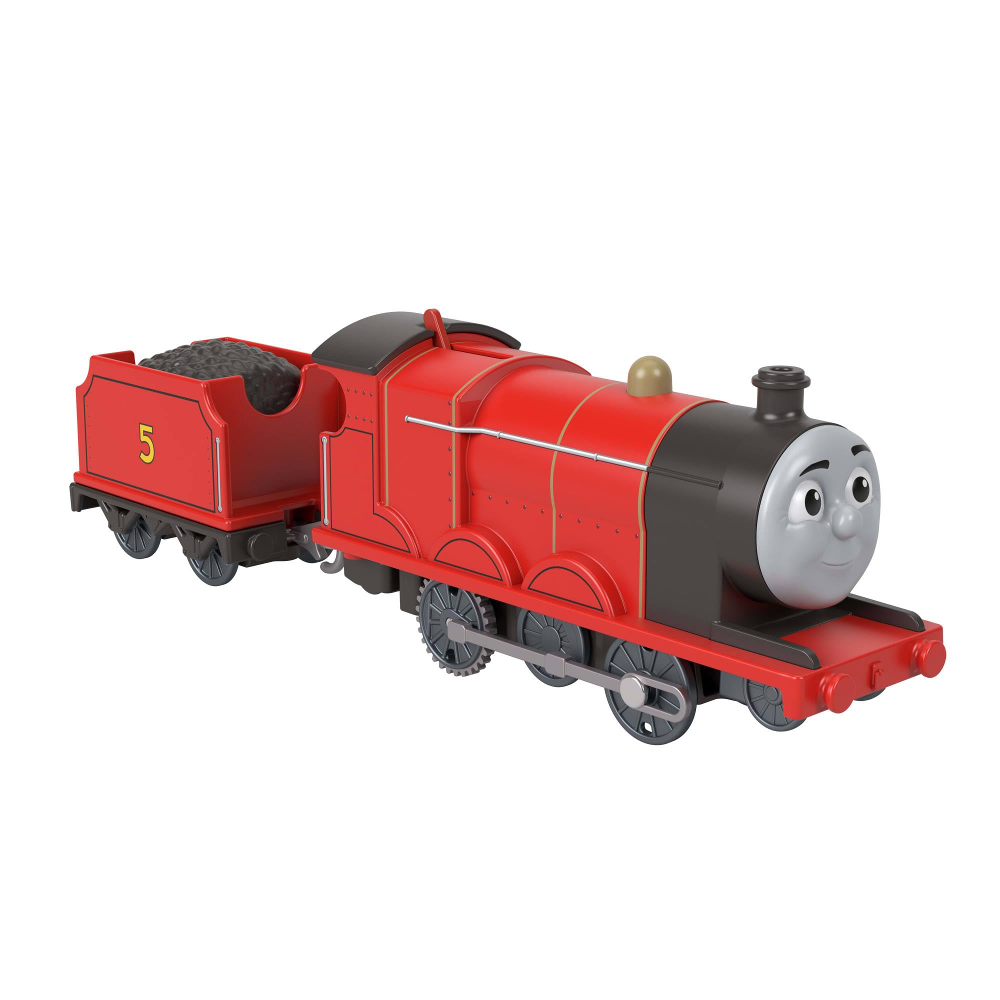THOMAS & FRIENDS Motorized Toy Train - Classic James Engine with Cargo Car | Plastic | Ages 3+ 5