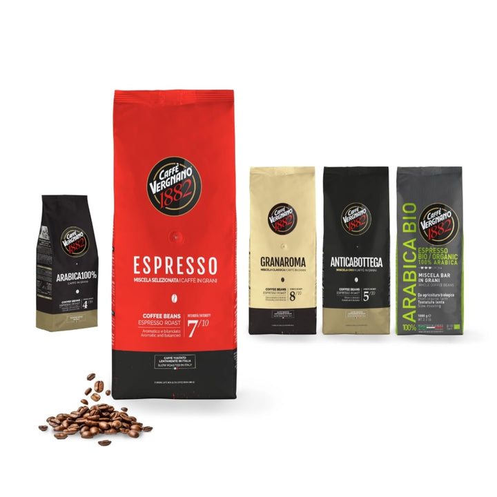 Caffè Vergnano 1882 Espresso Whole Bean Coffee - 1 kg Pack