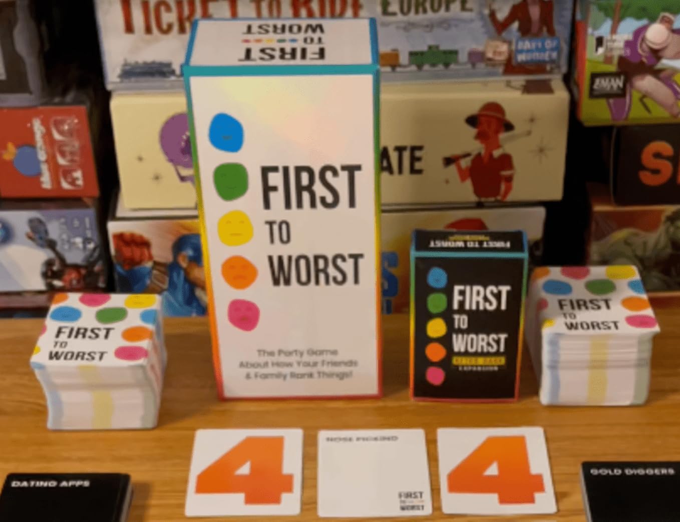 FIRST TO WORST Party Game - The Card Game of Polarizing Priorities 4