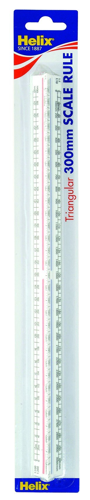 Helix 300mm Metric Triangular Scale Ruler - Plastic, 12 Scales | K93070 2