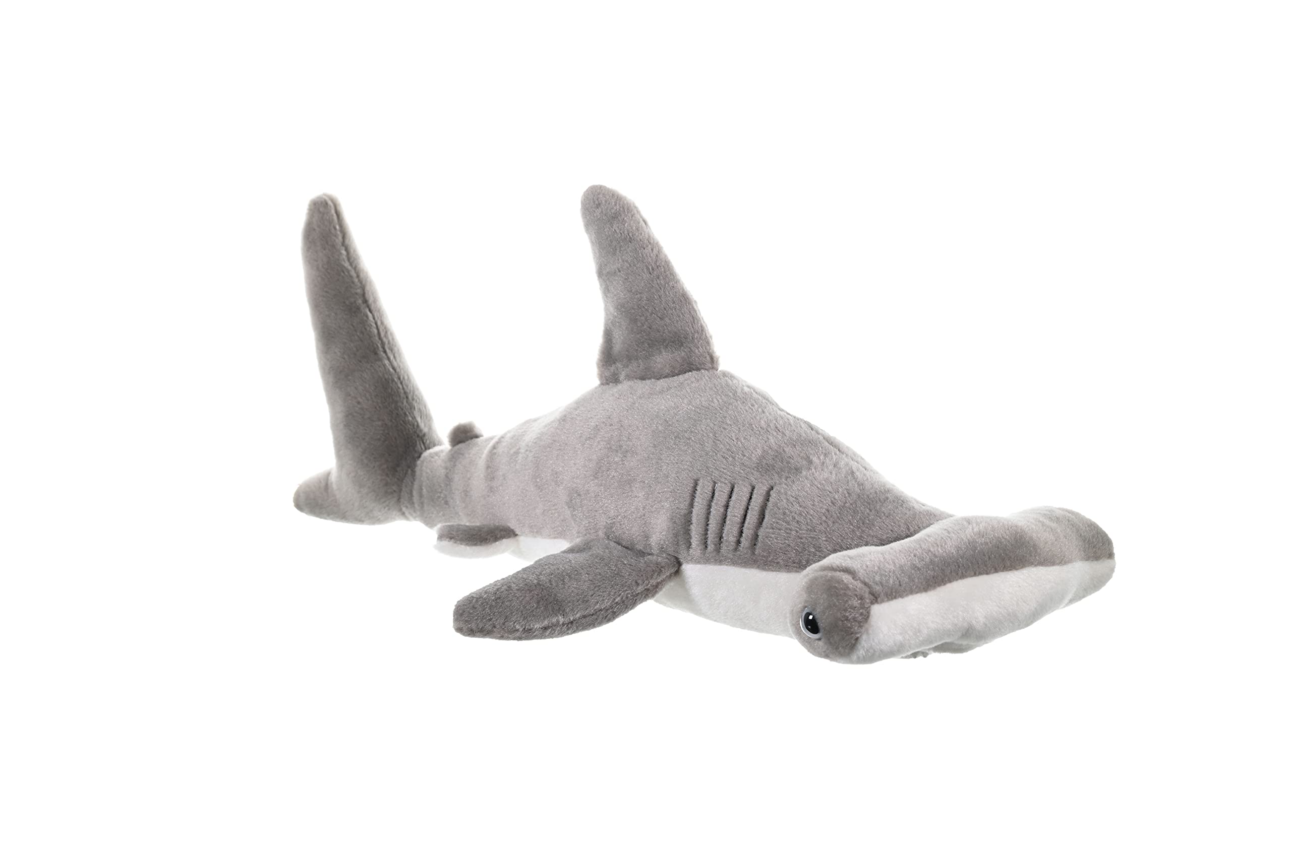 WILD REPUBLIC Hammerhead Shark Plush Toy - 30 cm, Realistic Cuddlekins, Surface Washable 2