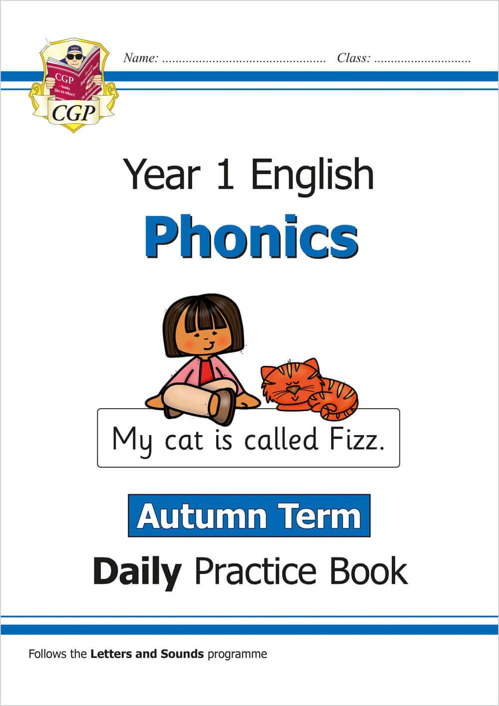 CGP Year 1 Daily Practice Book - Phonics Study Aid for Autumn Term | Ages 5-6 | Paperback 1