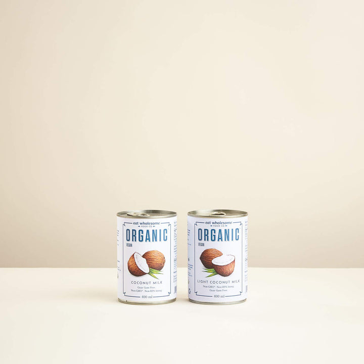 Eat Wholesome Organic Coconut Milk, 400ml (Pack of 4) - Vegan, 100% Natural, No Guar Gum, Great Taste Award Winner