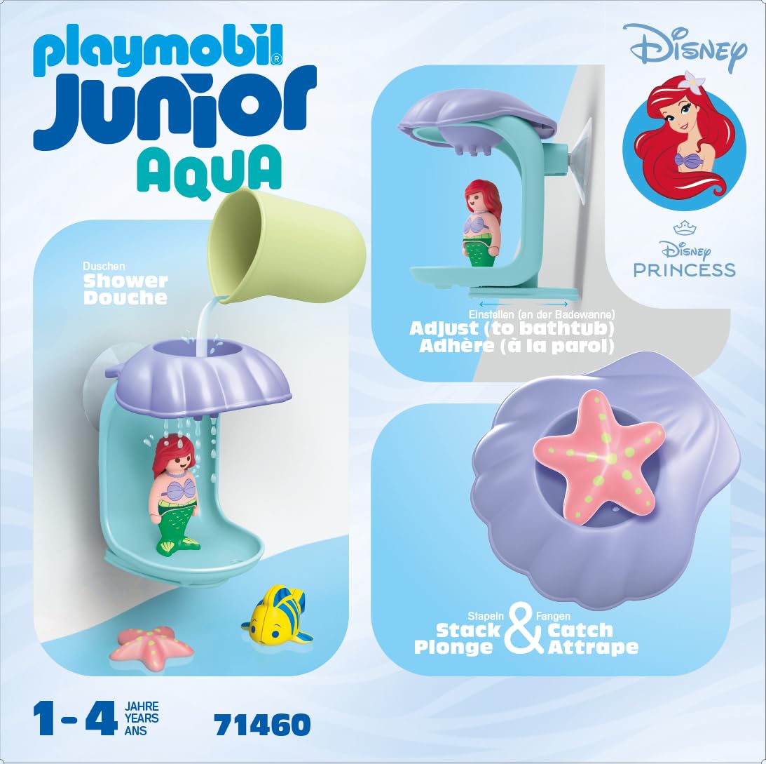 Playmobil JUNIOR Disney Ariel's Shell Shower Water Toy for Toddlers 12 Months+ 6