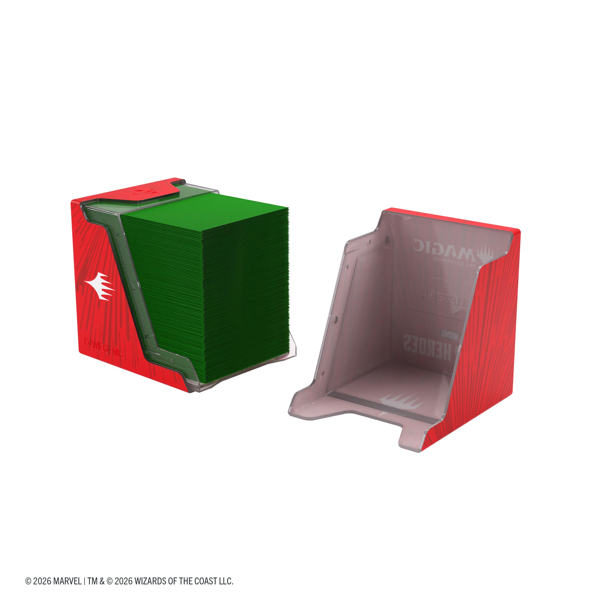 Gamegenic Bastion 100+ XL Deck Box - Holds 100 Double-Sleeved Cards | Snap-Open Design | Marvel Design 5