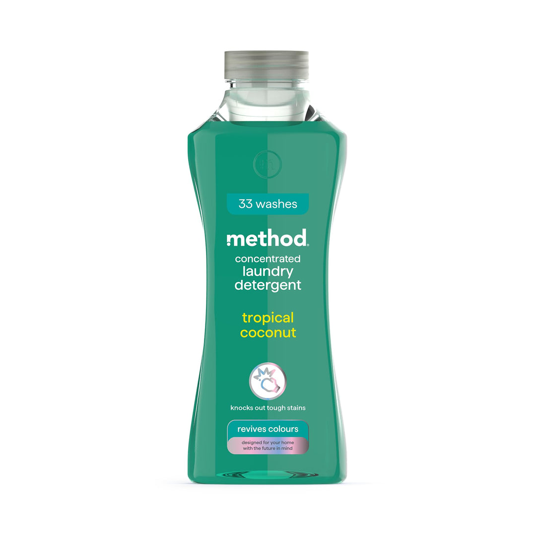 Method Concentrated Laundry Detergent - Tropical Coconut Scent, 990ml