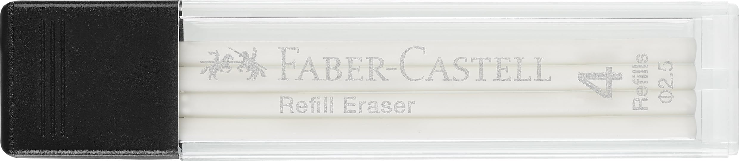 Faber-Castell Replacement Eraser Pen Refills (4 Pack) for Precision Erasing | 2.5mm Diameter 3