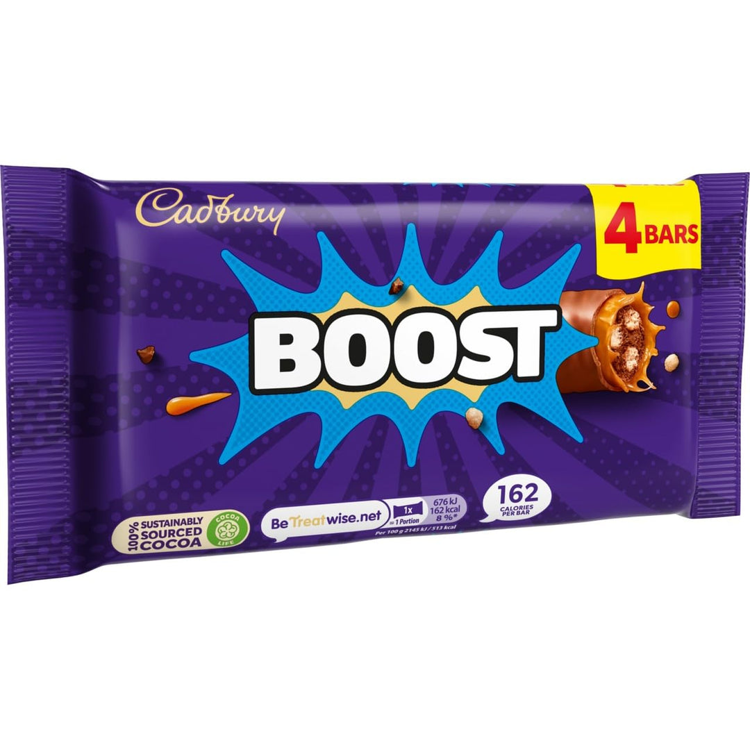 Cadbury Boost Chocolate Bar - 4 Pack (126g Total)