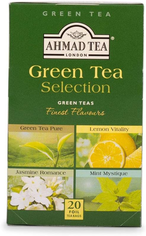 Ahmad Tea Twelve Teas Collection - 60 Tea Bags with Black, Green & Fruit Flavoured Teas