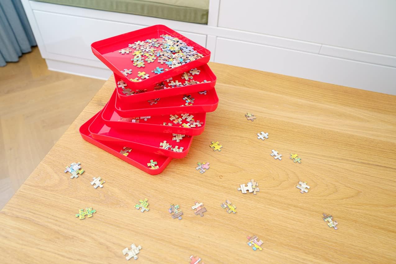 Jumbo Puzzle Mates Sorting Tray - 6-Pack Puzzle Accessory for Organizing Jigsaw Pieces 8