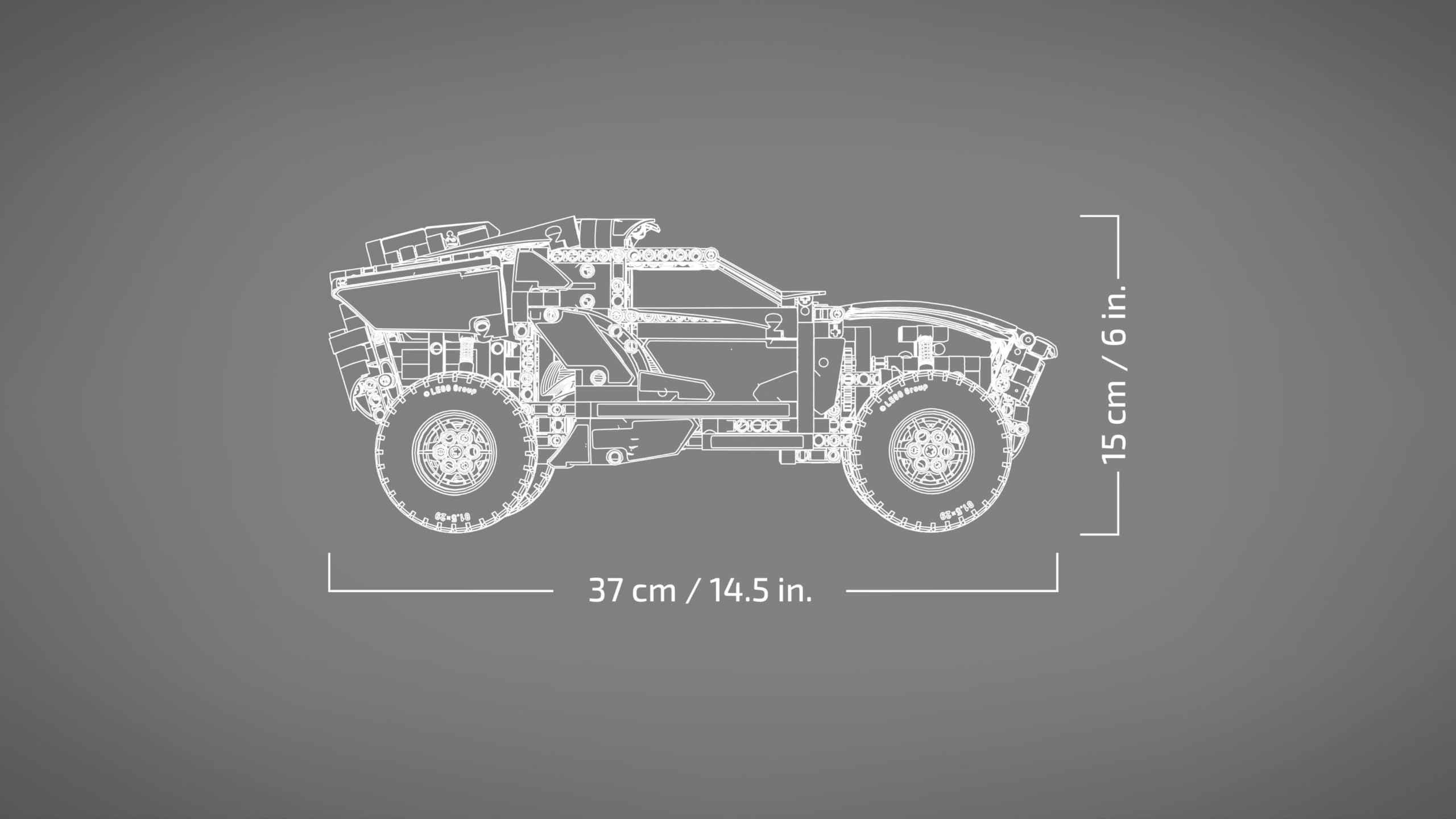 LEGO Technic Audi RS Q e-tron 42160 Remote Control Rally Car Toy - App-Controlled Building Set for Ages 10+ 11