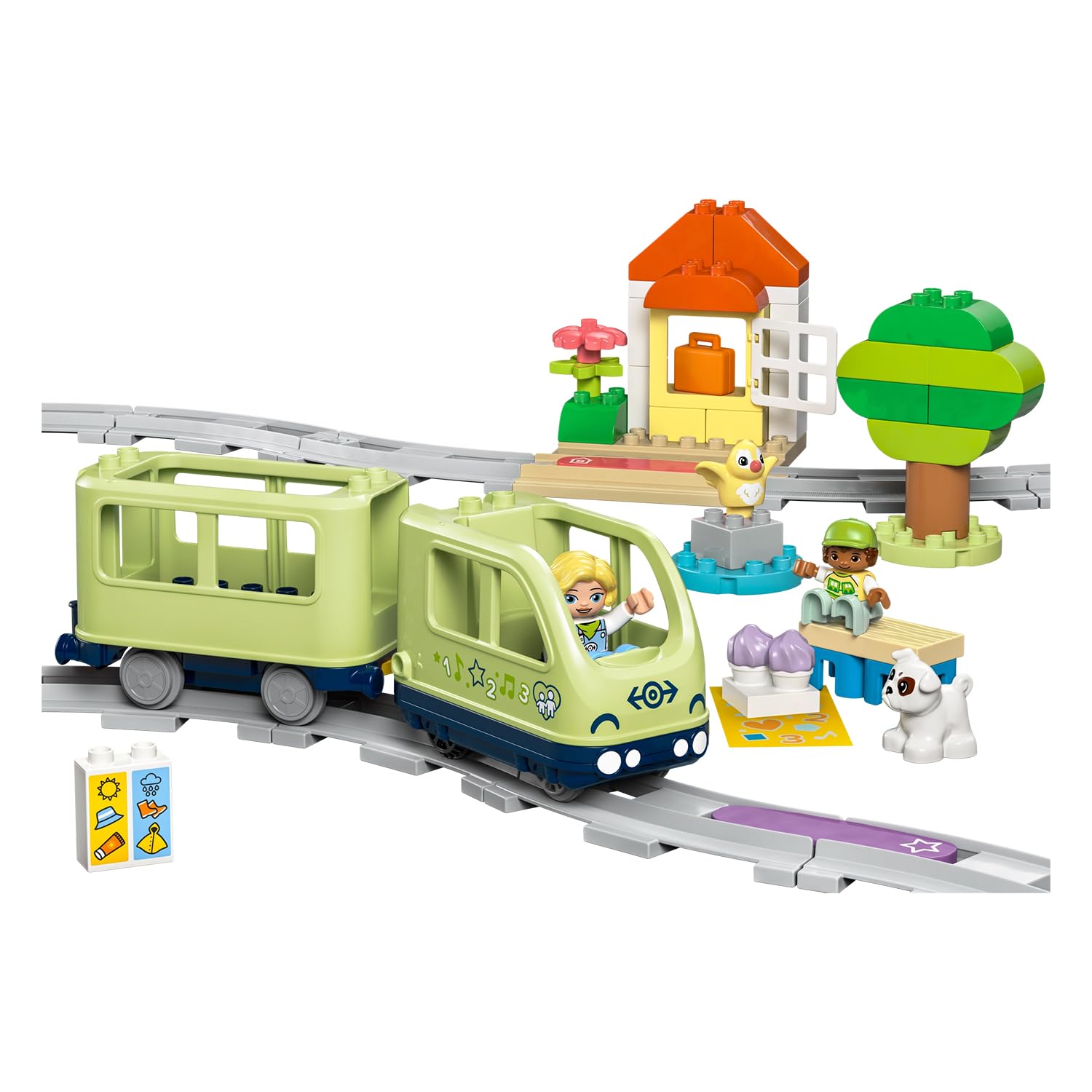 LEGO DUPLO Interactive Adventure Train Set - Educational Building Toy for Toddlers 2+ 4