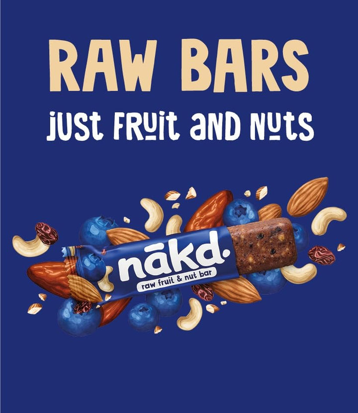 Nakd Raw Fruit & Nut Bar Variety Pack - 18 x 35g - Vegan, Gluten-Free, No Added Sugar