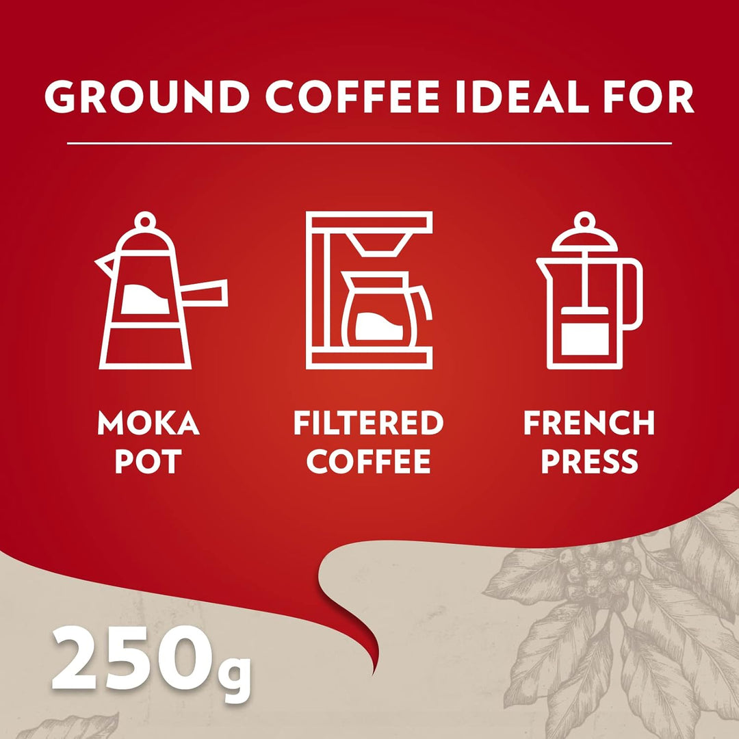 Lavazza Qualita Rossa Ground Coffee, 250g