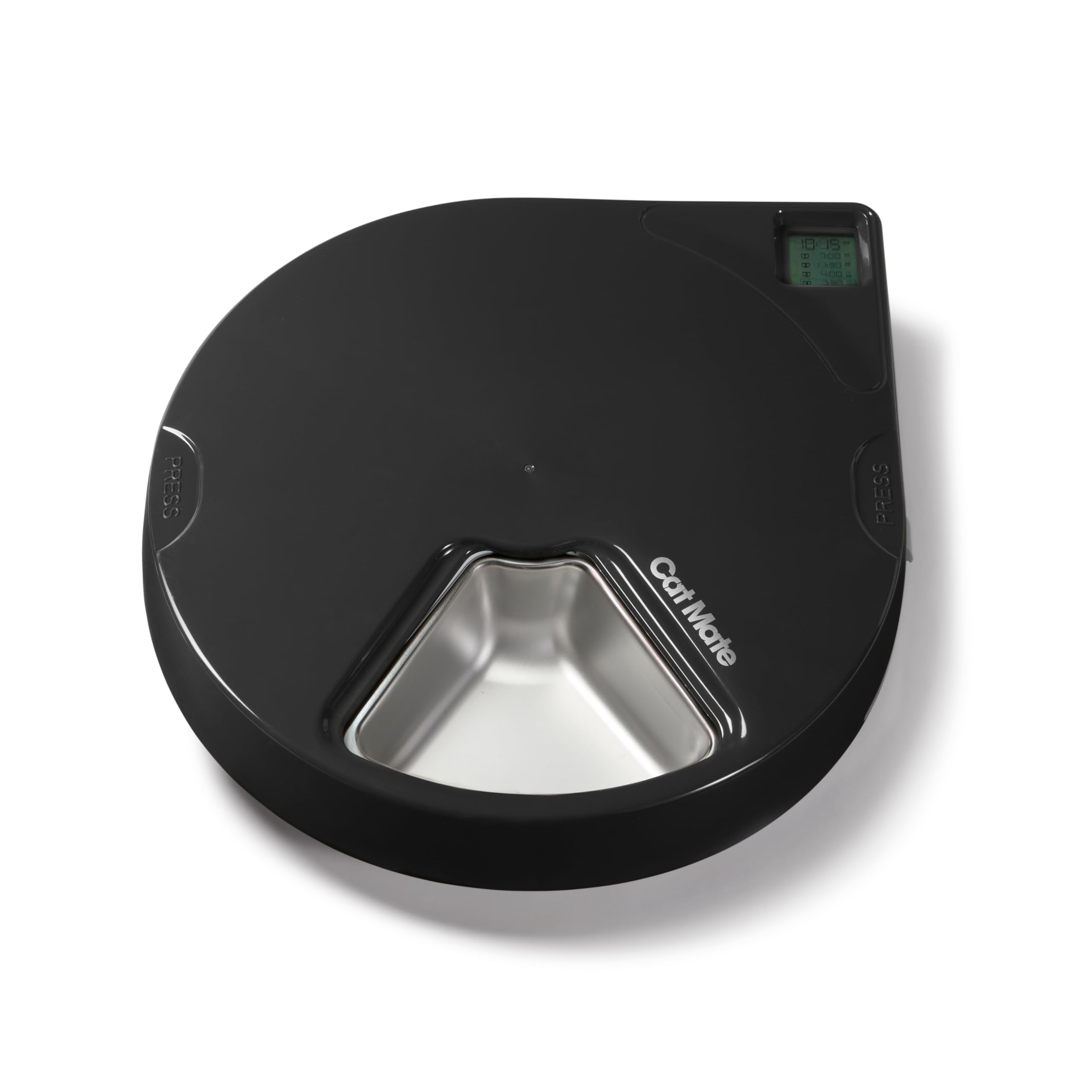 Closer Pets 5 Meal Automatic Feeder - Grey | Stainless Steel Bowls | Digital Timer 1