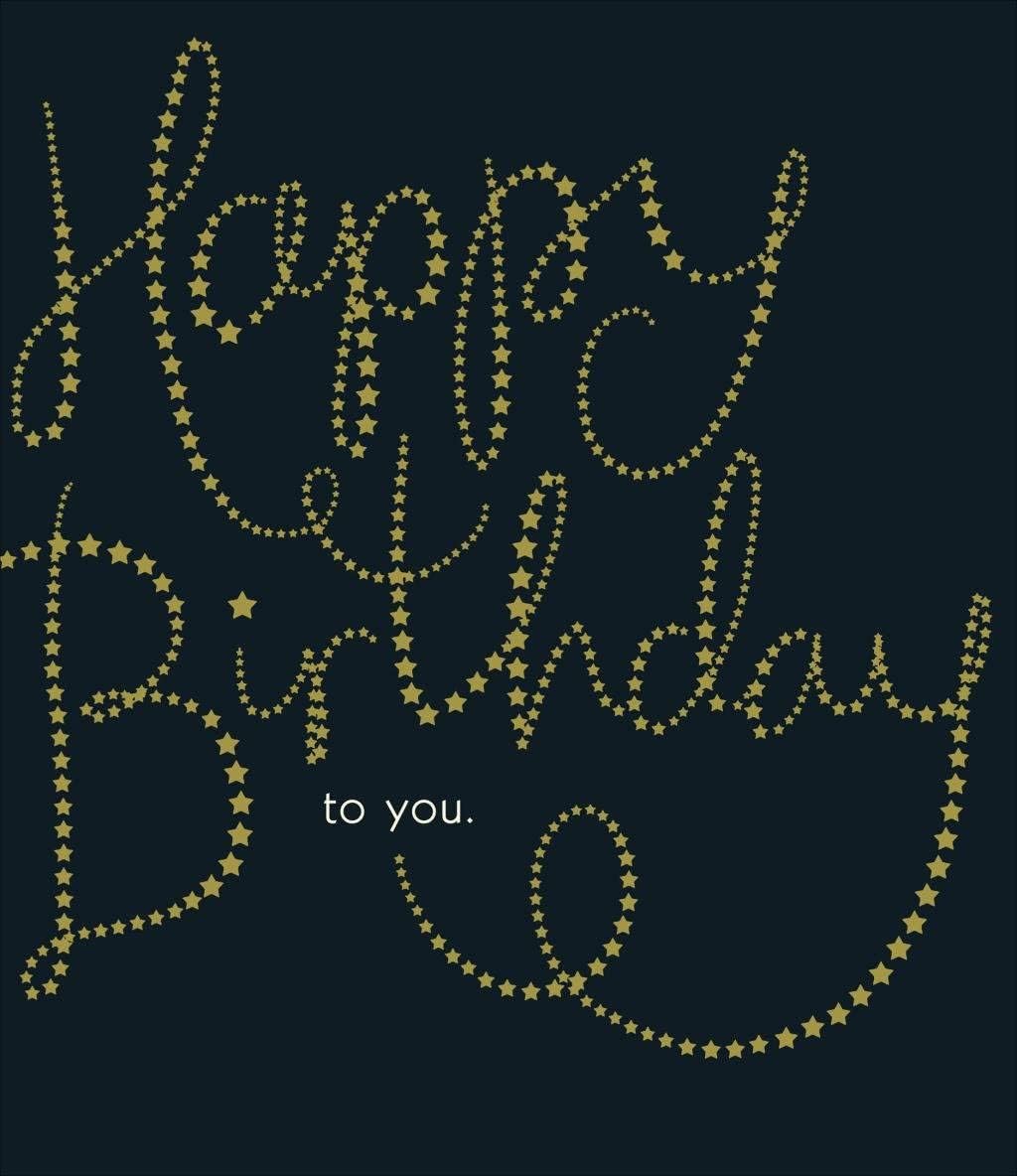 UK Greetings | Birthday Card | Happy Birthday Gifts | Her/Him | Gold Letter