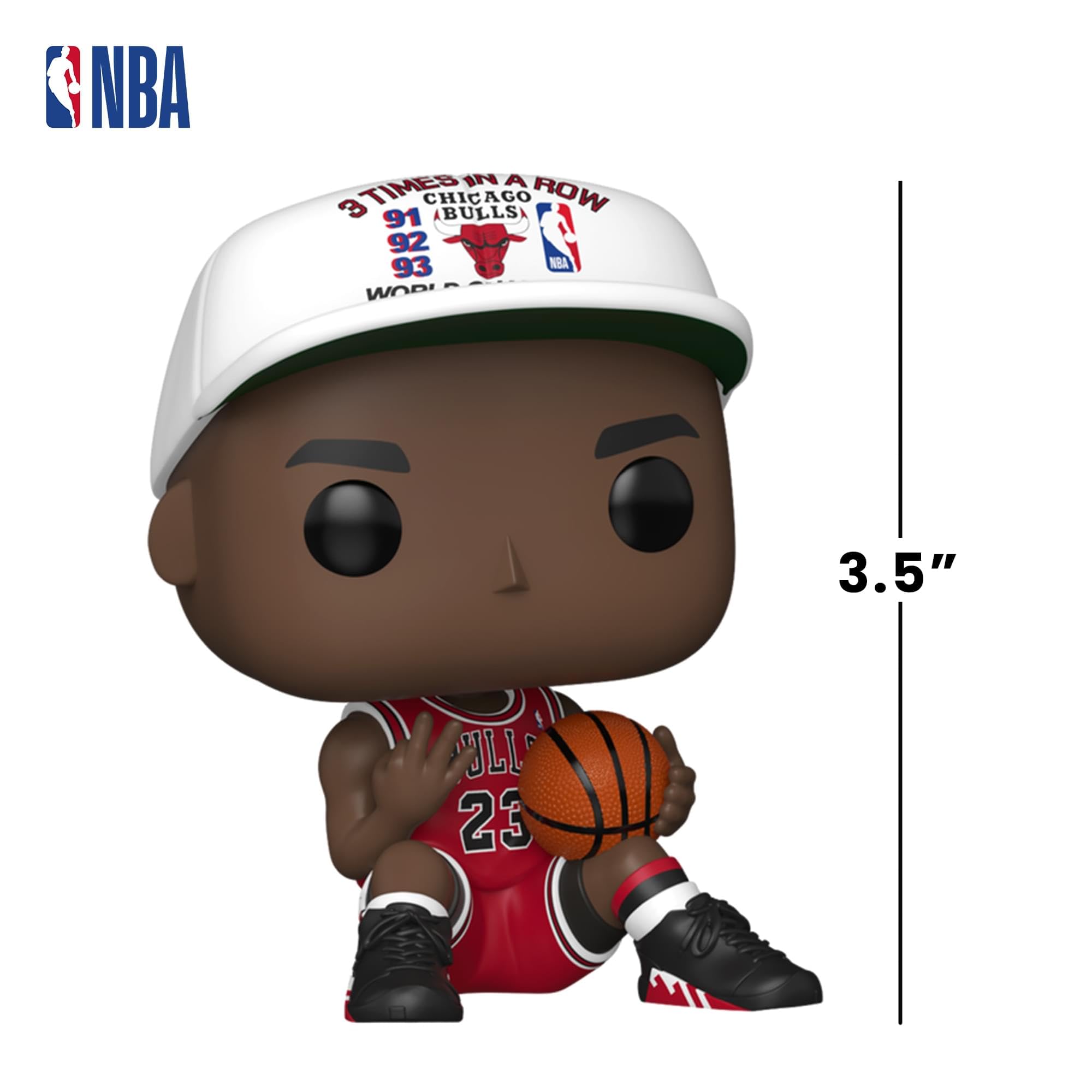 Funko POP! NBA Michael Jordan - 3 in a Row Collectible Figure | Vinyl | 3.75 in 3