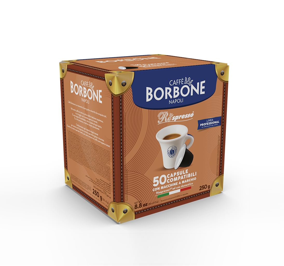 CAFFÈ BORBONE Respresso Black Coffee Blend - 50 Capsules | Nespresso Compatible | Intensity 10 2