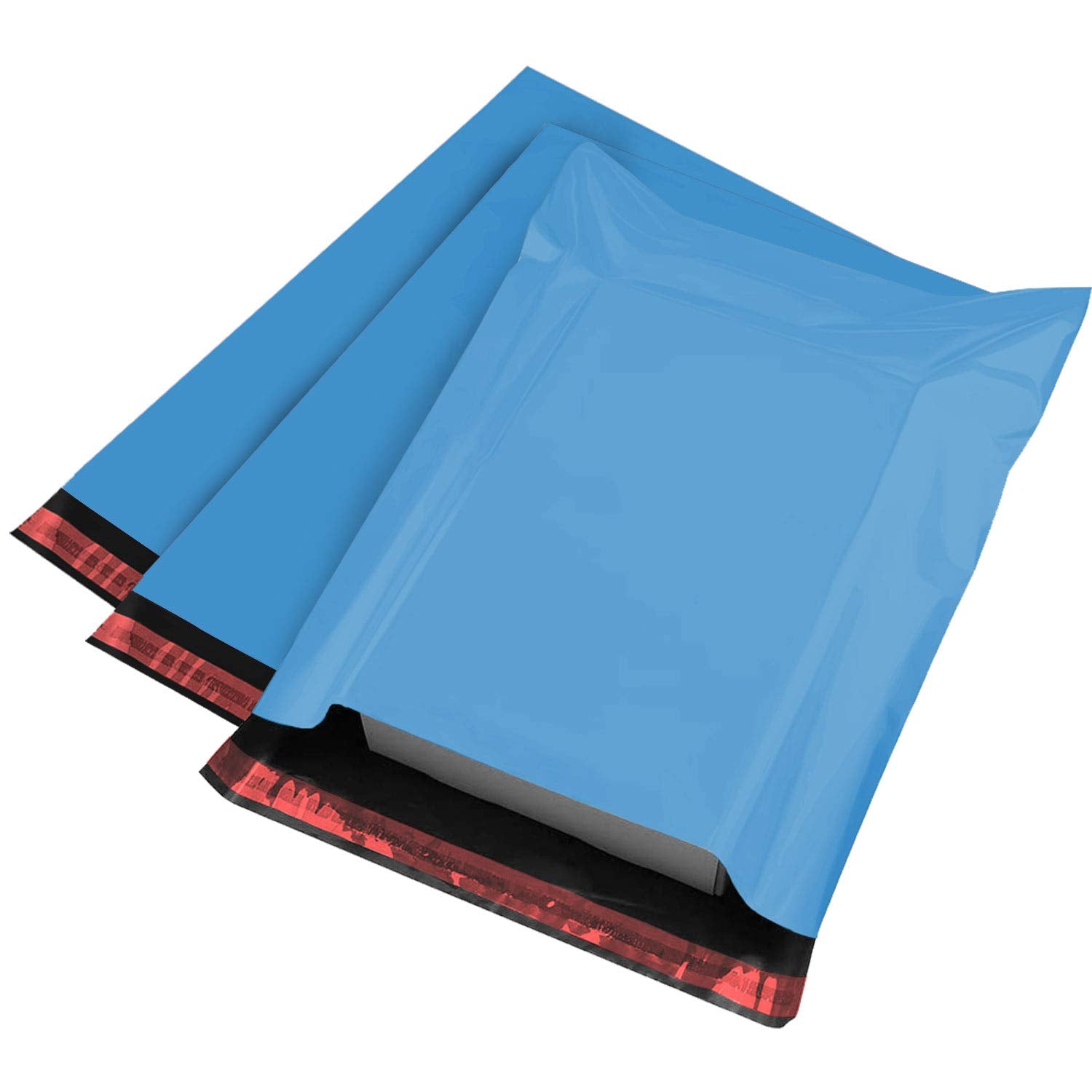 iSOUL 100 Pack Large Grey Plastic Mailing Postal Bags - 12 x 16 inch, Water Resistant 1