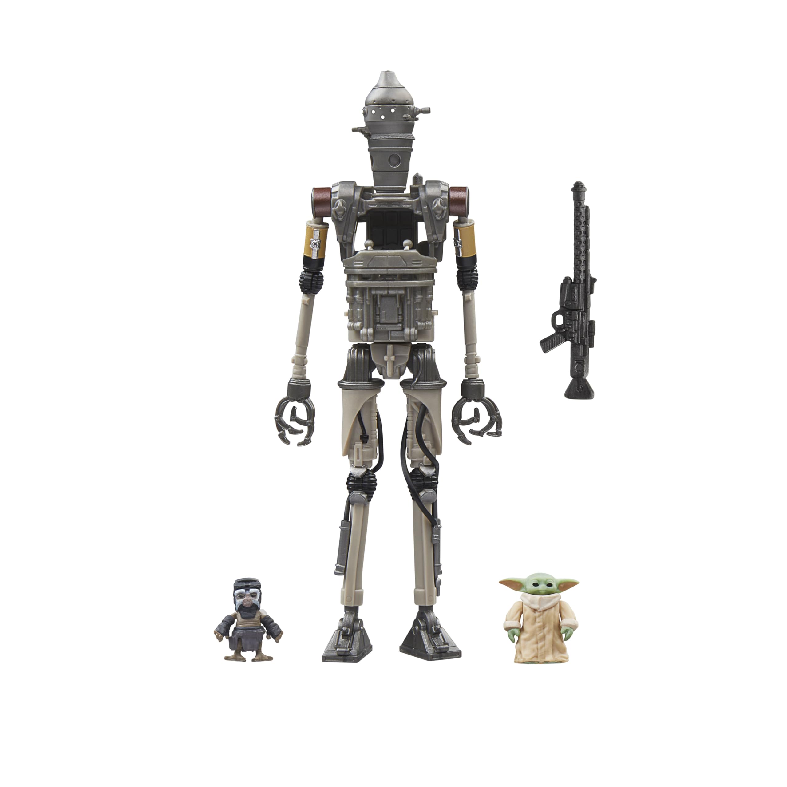 Star Wars The Vintage Collection IG-12, Grogu & Anzellan 9.5-cm Action Figure Set - Ages 4+ 1