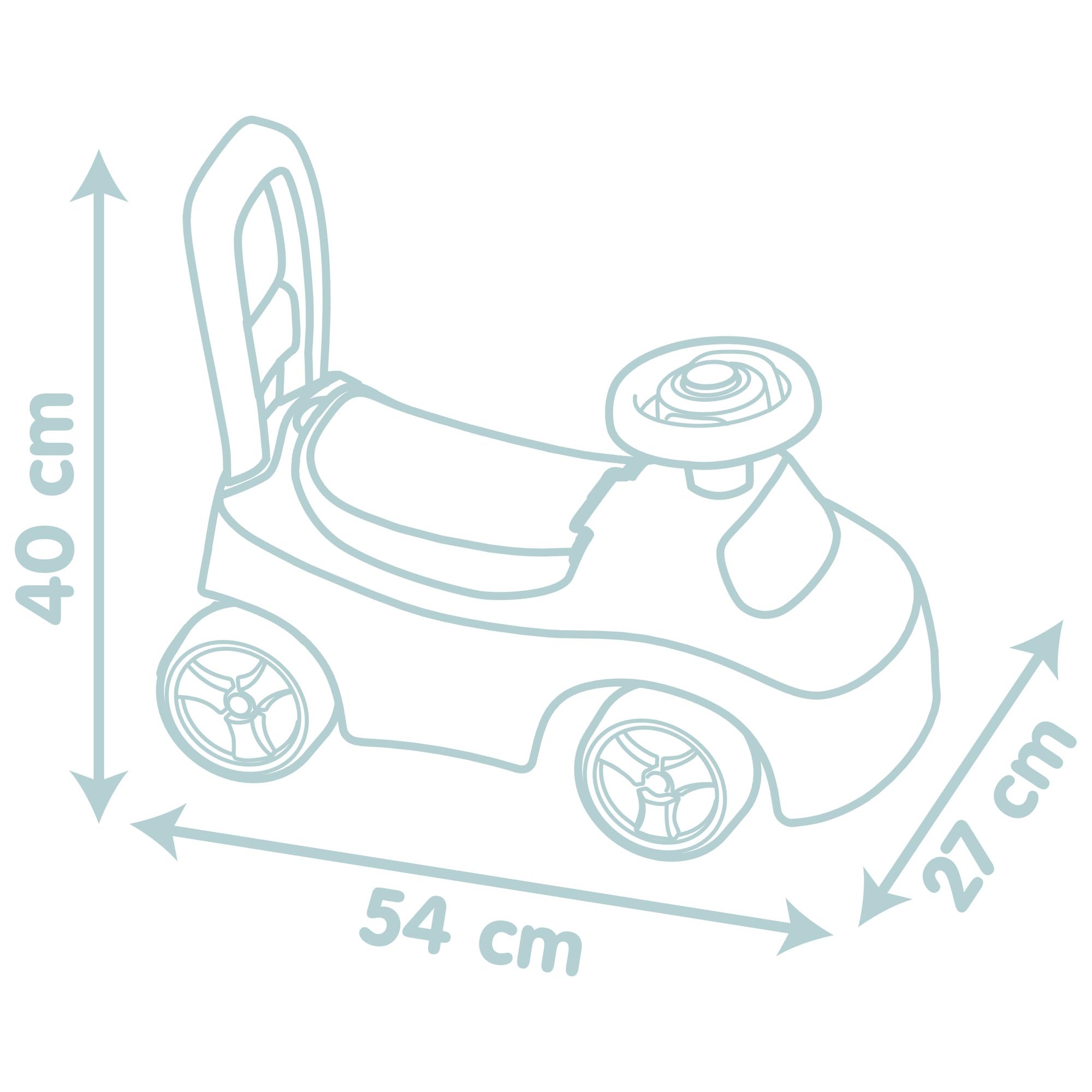 Smoby Little Auto Ride-On - Ergonomic Design with Toy Box & Horn for Toddlers 5