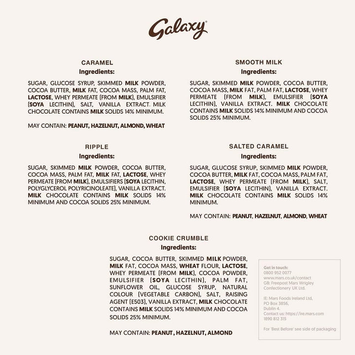 Galaxy - Christmas Chocolate Gift Box Variety Pack