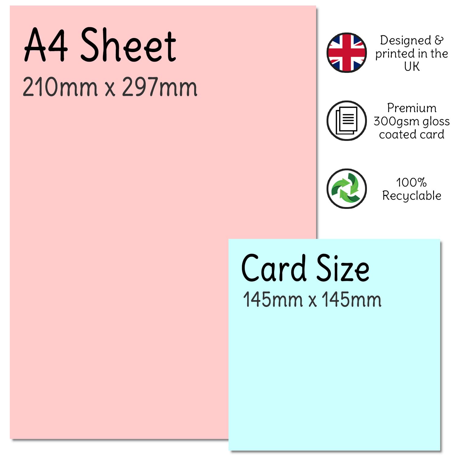 Stuff4 Loving Message Anniversary/Valentine's Day Card for Him or Her | 145mm x 145mm 6