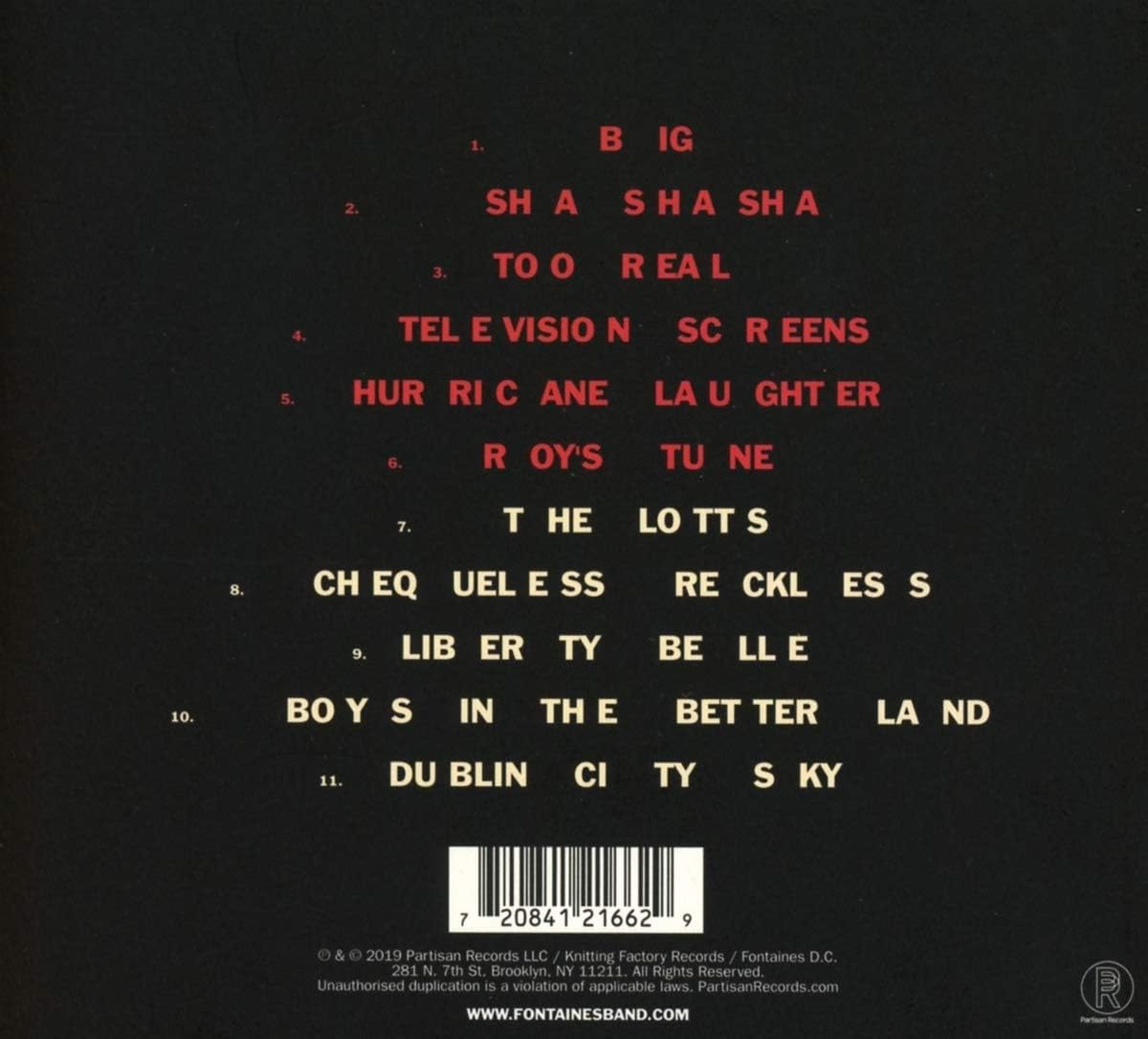 Fontaines D.C. - Dogrel [VINYL] & [Audio CD]