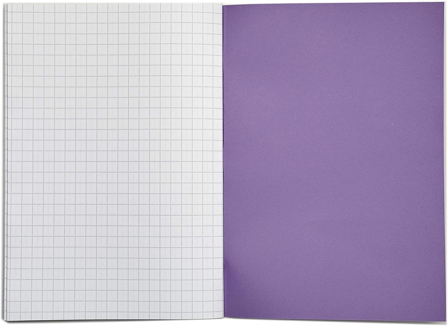 Rhino A4 Exercise Books - 64-Page, 10mm Squared Paper Notebook, 10-Pack, Purple Cover 6