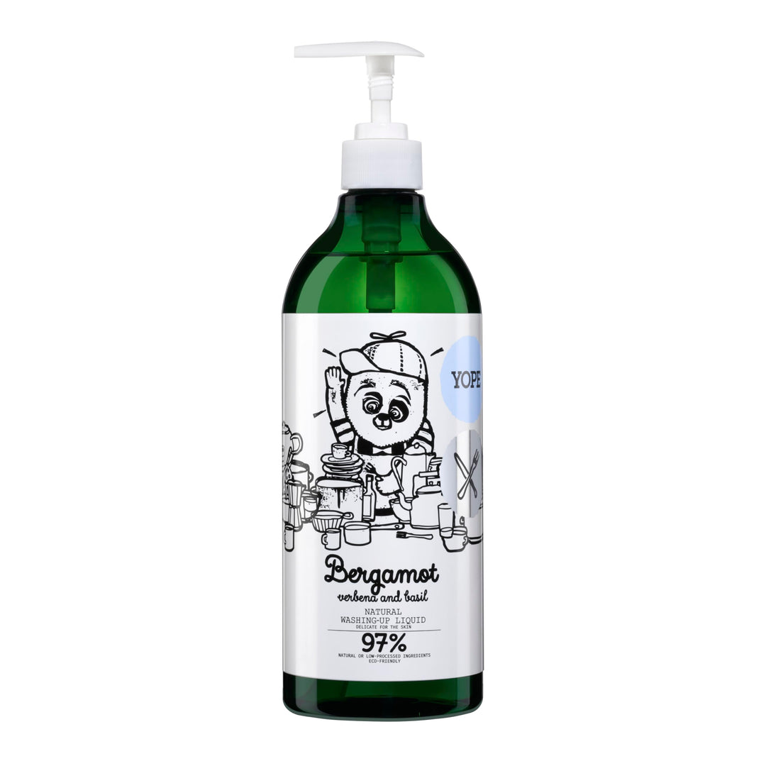Yope - Natural Washing-Up Liquid | Bergamot & Basil | 750 ml