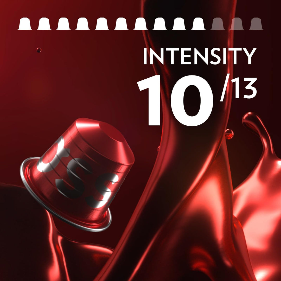 Lavazza Qualità Rossa - 100 Aluminum Coffee Capsules Compatible with Nespresso Original Machines