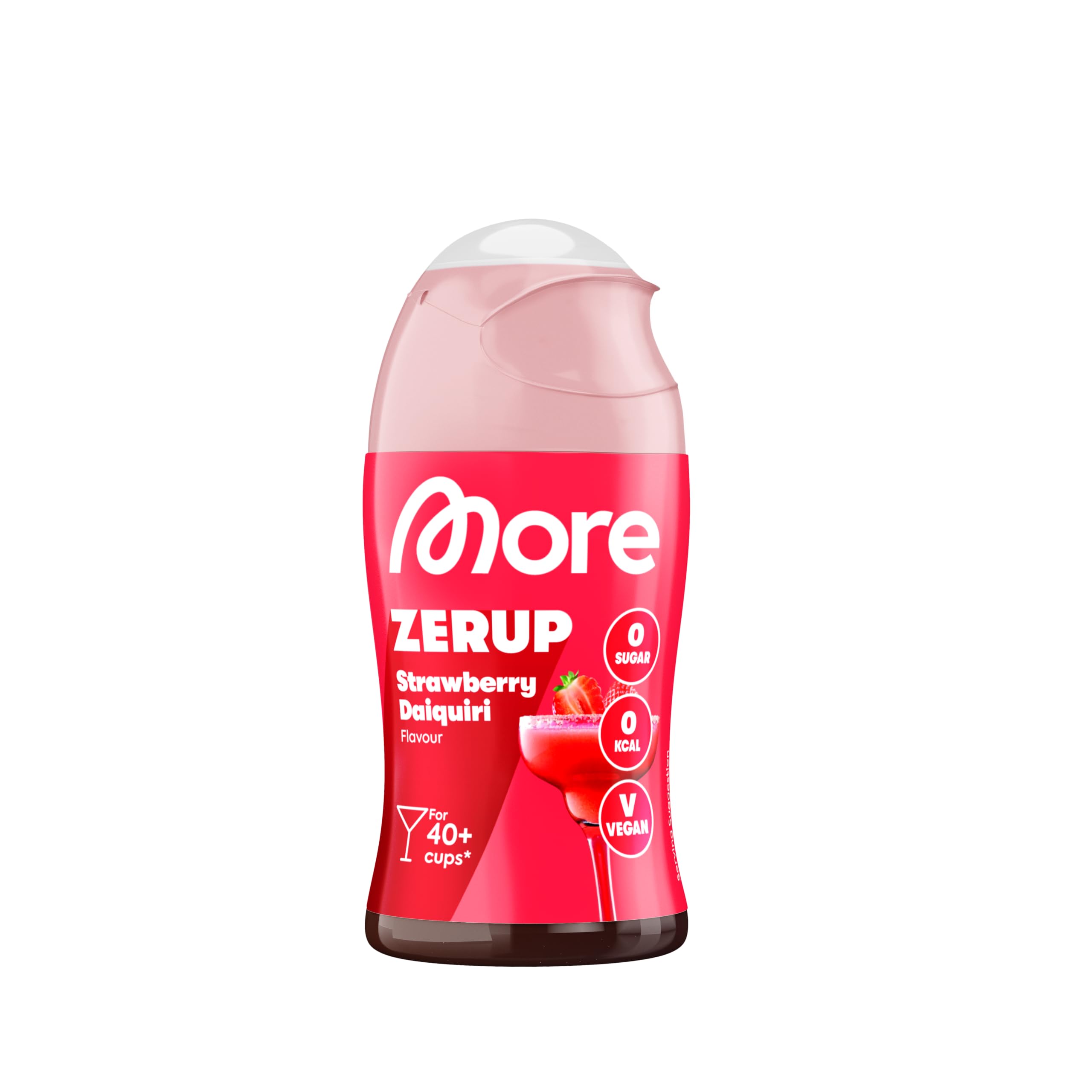 MORE NUTRITION Zerup Strawberry Daiquiri Syrup - Sugar-Free | 65 ml | Makes 8L 1