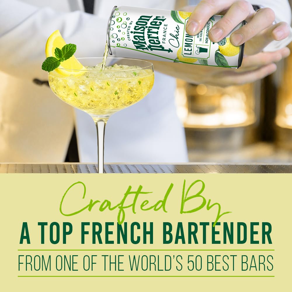 Maison Perrier Chic Lemonjito Non-Alcoholic Aperitif - 4 x 250ml Cans 3