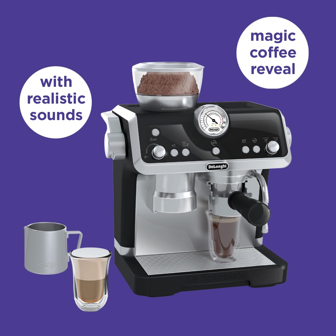 Casdon DeLonghi La Specialista Barista Coffee Machine - Pretend Play Toy for Ages 3+