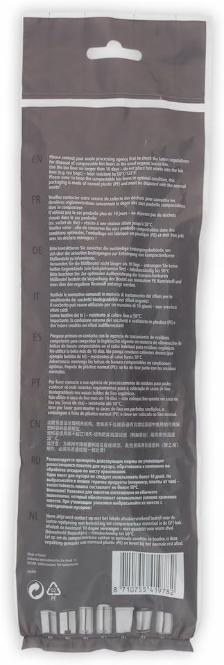 Brabantia - Compostable Bin Liners Size C, 10-12L, 10 Bags, Green
