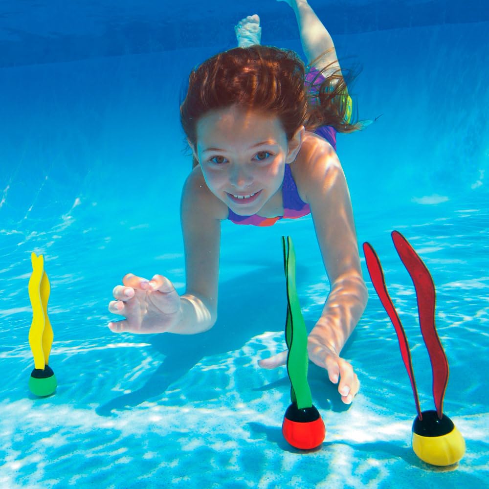 Intex Underwater Swimming Dive Balls - 3 Pack | Assorted Colours | Ages 6+ 2