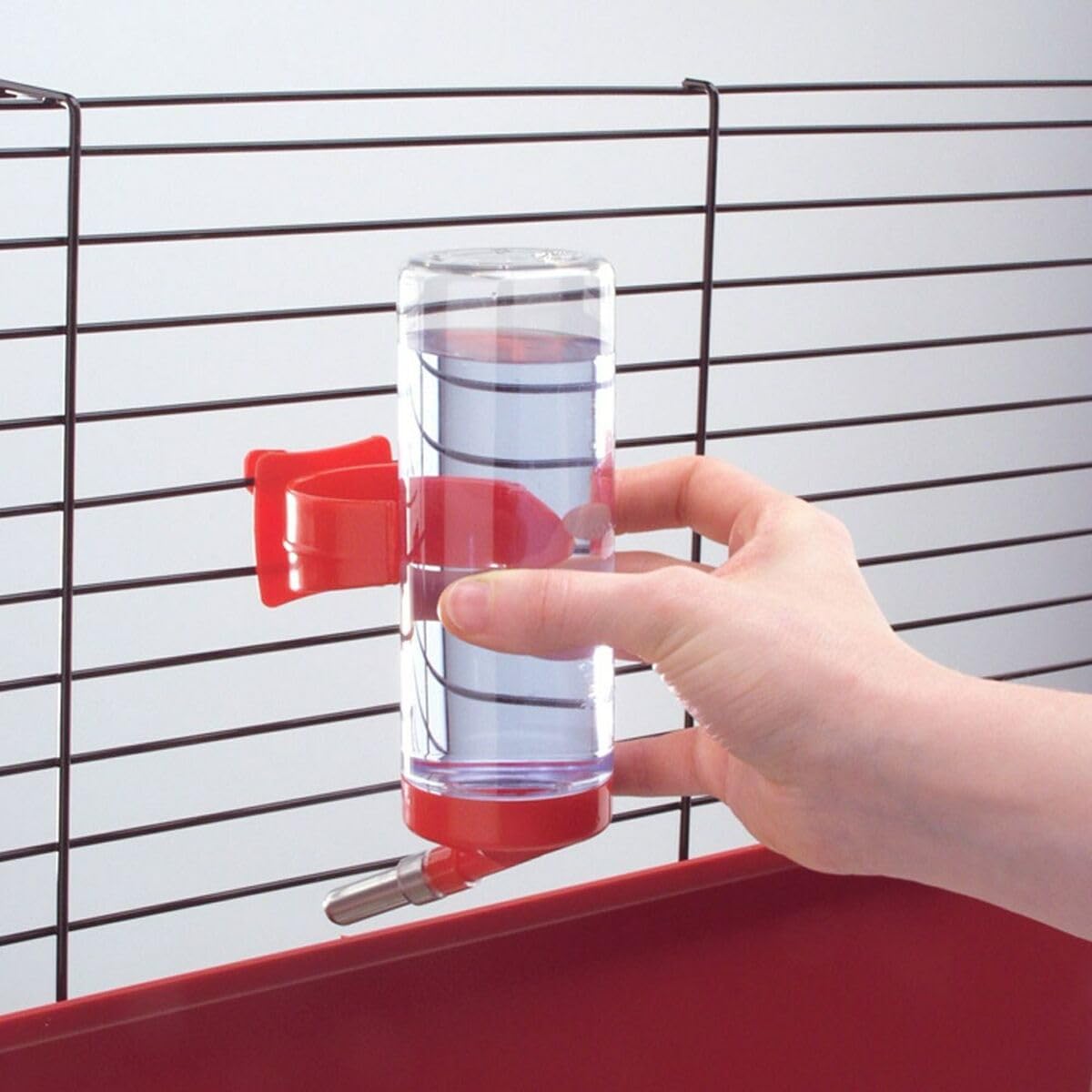 Ferplast Drinky Water Bottle for Hamsters and Rodents - 150 cc Capacity | Stainless Steel Valve 3