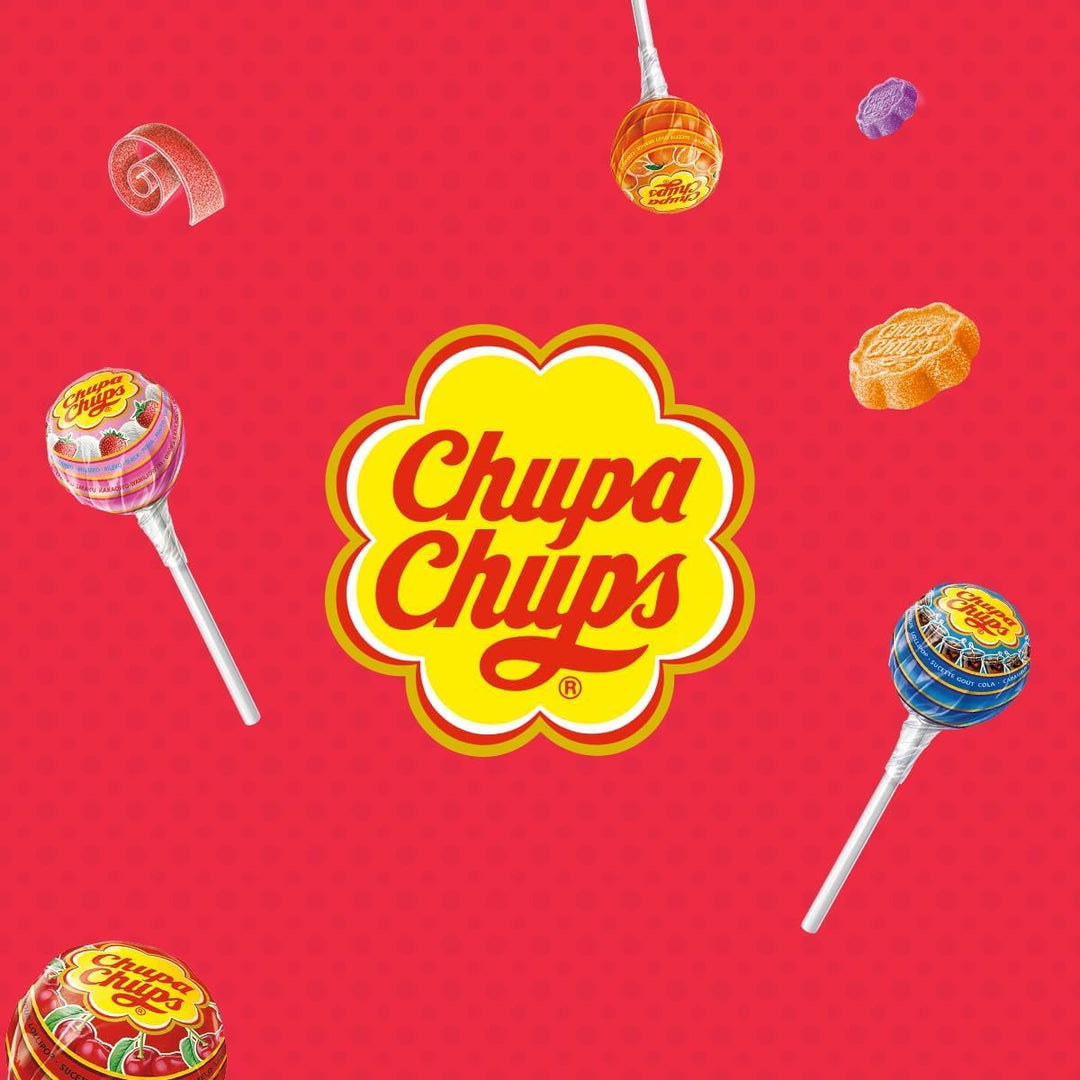 Chupa Chups Cherry Stix - Fondant Filled Chewy Sweets, 150 Pack